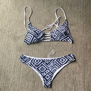 NWT Khongboon Geometric cheeky Bikini